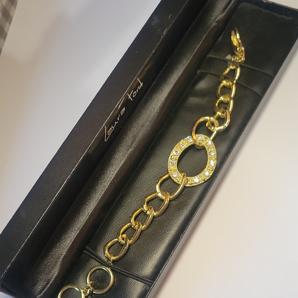 Laura Ford  Bracelet with Crystals